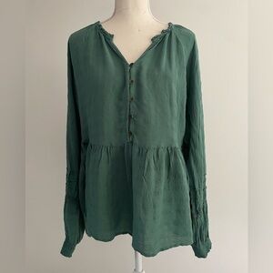 Knox Rose Forest Green Blouse